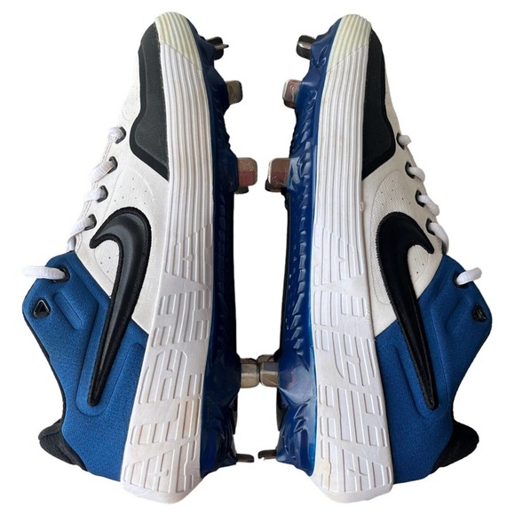 Nike Cleats Mens 7 Metal Huarache Elite 2 Low Baseball White Blue AJ6873-104 main image 4